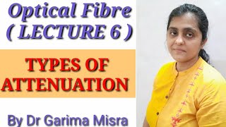 Types of ATTENUATION LECTURE 6  Optical Fibre by Dr Garima Misra [upl. by Joerg]