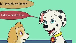 FANDUB LATINO  PAW PATROL TRUTH OR DARE COMIC PAG 124 [upl. by Ariahaj]