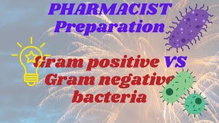 Gram positive VS Negative bacteria I MHSRB Pharmacist I Microbiology for Pharmacist exam I Pharmacy [upl. by Nowyt]