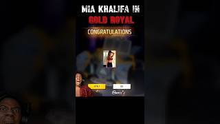 Mia Khalifa In Gold Royal 😜  Free Fire  freefire [upl. by Pentheas489]