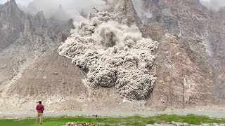 10 Terrifying Landslides Caught On Camera [upl. by Yrallam]