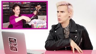 HAIRDRESSER REACTS TO SIMPLY SNAILOGICAL CRISTINE CUTTING HER HAIR [upl. by Enymsaj985]