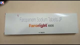 Faroright 200 Tablet  Faroright Tablets  Faropenem Sodium Tablets  Faroright 200mg Tablet Uses [upl. by Noek]