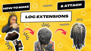 HOW TO MAKE amp ATTACH LOC EXTENSIONS  Loc Extension Tuturial  FREE GAME amp TIPS [upl. by Ahseryt]