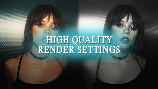 HIGH QUALITY RENDER TUTORIAL  AFTER EFFECTS [upl. by Rhetta]