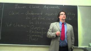 Critical Thinking Issues Claims Arguments [upl. by Brina]