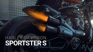 HarleyDavidson Sportster S Exhaust Upgrade  Legendary sound Modern Design  Cobra Sport Exhausts [upl. by Marlowe599]