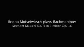 Moiseiwitsch plays Rachmaninov Moment Musical No 4 Op 16 [upl. by Ydniahs]