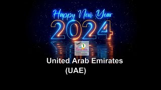 Live UAE 2024  UAEs Ras AlKhaimah welcomes New Year with stunning fireworks display [upl. by Ilesara]