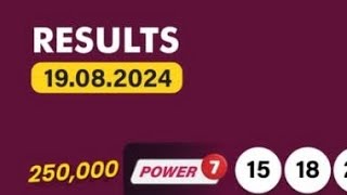 uwinn lottery results August Monday night 1982024 POWER 7 GRAND 6 MAX 3 4 YOU SPIN 5 [upl. by Dougy]