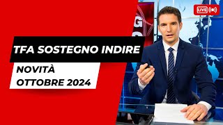 Tfa Sostegno INDIRE ultime novità Ottobre 2024 [upl. by Pomfret489]