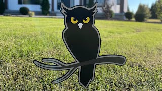 Spooky Reflective Owl Yard Sign [upl. by Airym777]