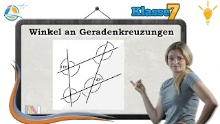 Winkel an Geradenkreuzungen  Geometrie  Klasse 7 ★ Wissen [upl. by Edveh549]