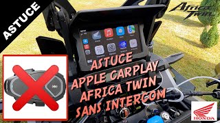 Astuce Apple CarPlay Africa Twin sans intercom🙂 [upl. by Ansilma]