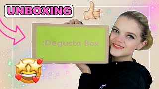 SEHR GUT UNBOXING DEGUSTA BOX JANUAR 2024 [upl. by Annaes]