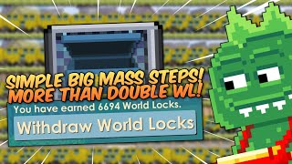 SIMPLE MASS MAKING 5300 TREES AND EASY SOLD ONLY 3 STEPS  Growtopia [upl. by Argela179]