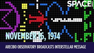 OTD in Space  Nov 16 Arecibo Observatory Broadcasts Interstellar Message [upl. by Toffey]