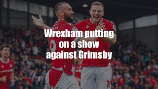 Wrexham in comfortable victory over Grimsby at the Racecourse [upl. by Ellehcor]