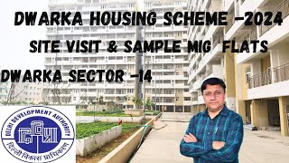 DDA DWARKA HOUSING SCHEME 2024  SITE VISIT amp SAMPLE 2BHK FLATS SECTOR 14 DWARKA [upl. by Twila]