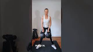 Kettlebell Workout  Heavy swings  Sumo Deadlift  Staggered Stance Squat [upl. by Areema]