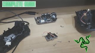 Razer DeathAdder 2013 disassembly COMPLETE GUIDE [upl. by Enella]