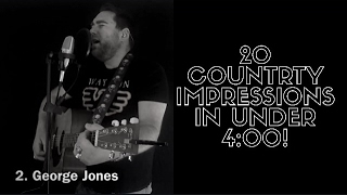 20 Country Music Impressions In Under 4 Minutes [upl. by Ayiram]