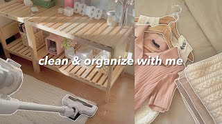 clean amp organize my room with me 🧺  aesthetic and satisfying ✨ [upl. by Penrose]