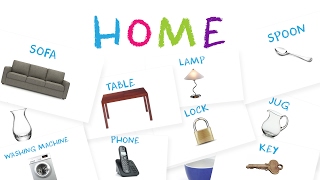 Learn Furniture amp Common House Objects for Kids [upl. by Joane]