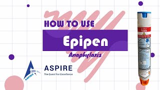 How to use an EpiPen by Dr Ankur Garg  Aspire Education  PLAB2 [upl. by Pack]