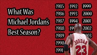 What Was Michael Jordans Best Season [upl. by Groh528]