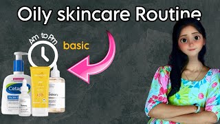 Basic OILY SKINCARE ROUTINEతెలుగుstep by stepFor both menamp women✨ [upl. by Inavihs]