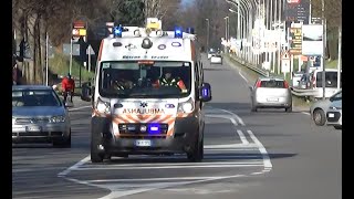 RESERVE Ambulanza Seregno Soccorso in emergenza  Italian ambulance responding code2 [upl. by Amzu]