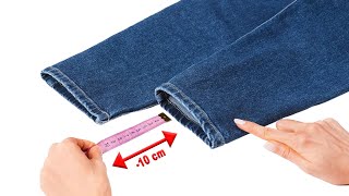 How to hem jeans while keeping the original hem  2 great ways [upl. by Thomey]