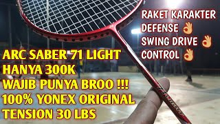 review raket yonex arcsaber 71 light raket yonex terbaru 2021 [upl. by Kirst709]