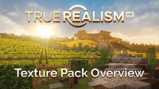 TrueRealism HD  Minecraft Texture Pack Overview amp Graphics Showcase [upl. by Sairtemed]