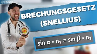 Brechungsgesetz verstehen   Physik Grundlagen  Physik für Mediziner [upl. by Heidie]