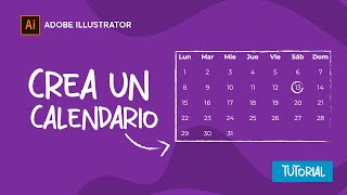 📅Como hacer un CALENDARIO en illustrator  MUY FÁCIL  TUTORIAL ✅ [upl. by Llewej]