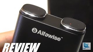 REVIEW Alfawise TWS Wireless Earphones Largest Battery Case [upl. by Kcirddet]