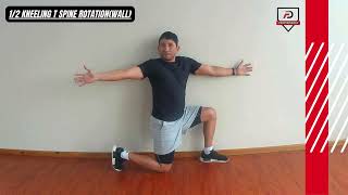 12 Kneeling T spine RotationWall [upl. by Jariv]