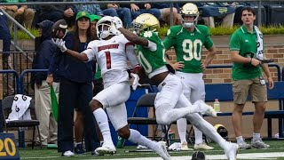 No 15 Louisville drops ball and opportunity in loss at No 16 Notre Dame [upl. by Roach]