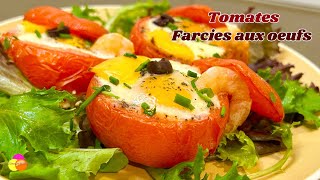 Tomates Farcies à lŒuf  Recette Facile et Rapide 🍅🥚 [upl. by Nnylyak]