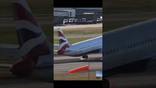 TAIL STRIKE OUR ORIGINAL footage with SloMo BIG JET TV shorts [upl. by Washburn295]