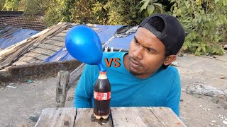 CocaCola  Salt and Balloon  Amazing Experiment [upl. by Lyudmila]