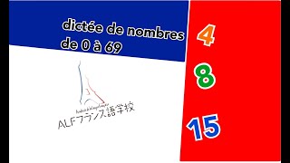 dictée de nombres de 0 à 69 [upl. by Lesnah601]