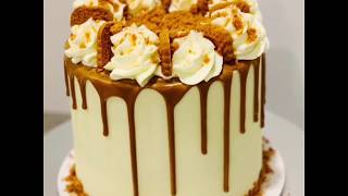 Biscoff Cookie Butter Drip Cake [upl. by Serles863]