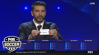 2024 UEFA Euro Cup Draw Full group seedings ft France England Germany and more  FOX Soccer [upl. by Borszcz831]