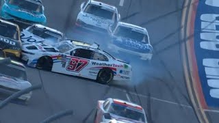 1st Multi Car Crash  Call by MRN  2024 NXS at Talladega [upl. by Luamaj343]