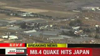 Earth Quake in Japan  Tsunami LIVE News 11032011 [upl. by Erline243]