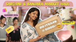 Bought 20 Items for ₹5000 Only 🤯 Sarojini amp Banjara Haul 2024 🛍️ Alfiya Karim Khan [upl. by Aehtorod]