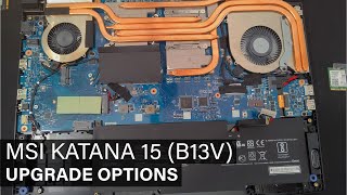 MSI Katana 15 B13V  disassembly and upgrade options [upl. by Squire]